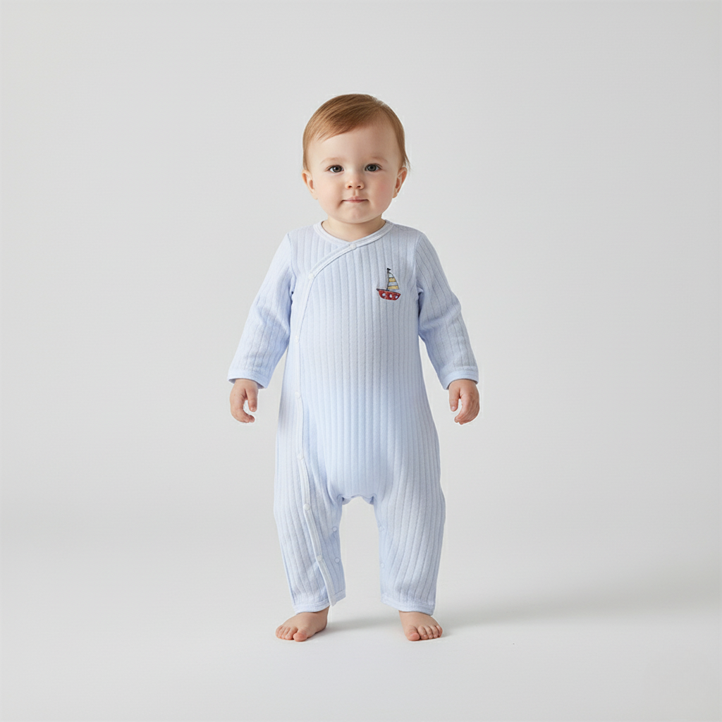 Pyjama Bébé Coton – Grenouillère Douce et Respirante