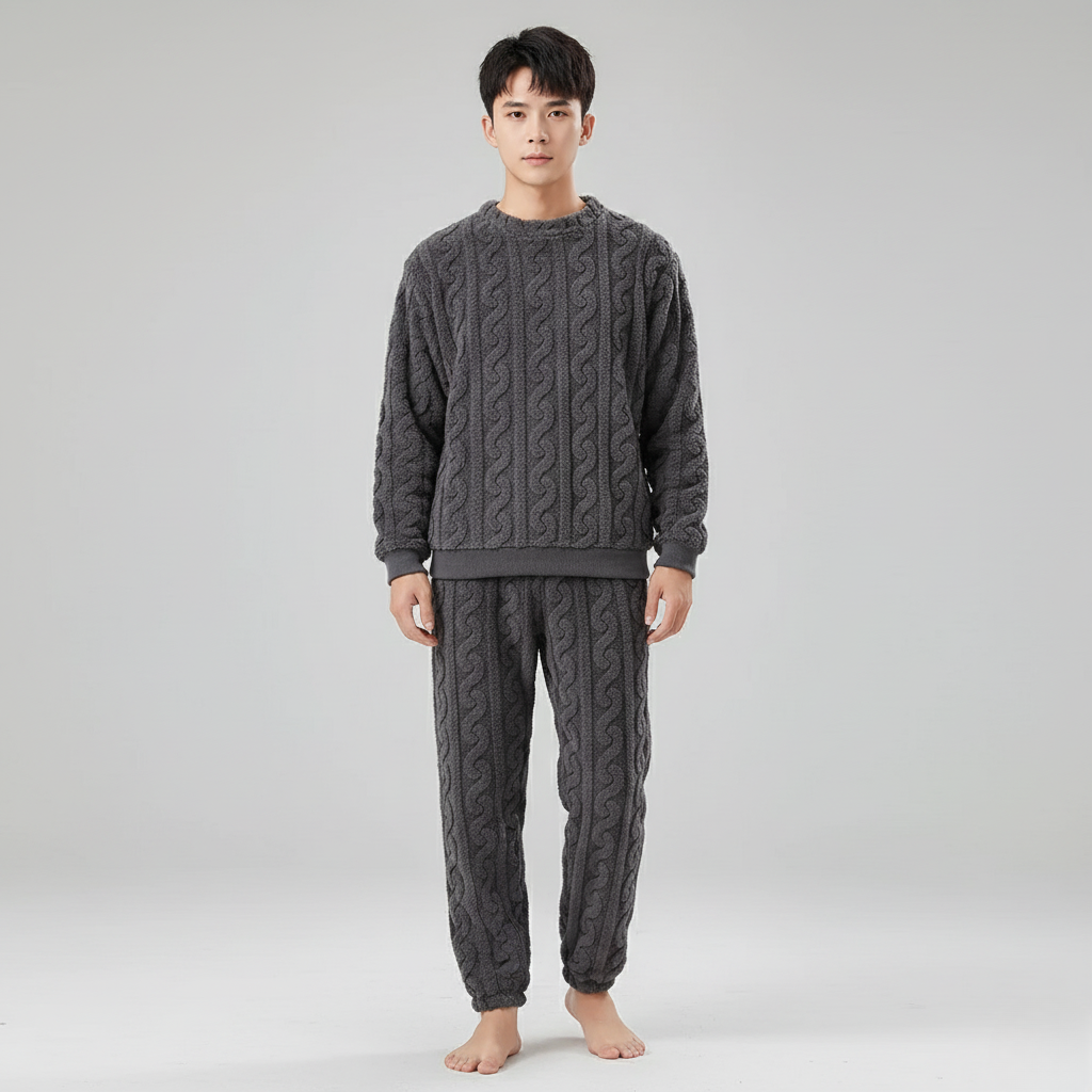 Pyjama Pilou Pilou Homme – Ensemble Polaire Doux et Chaud pour l’Hiver