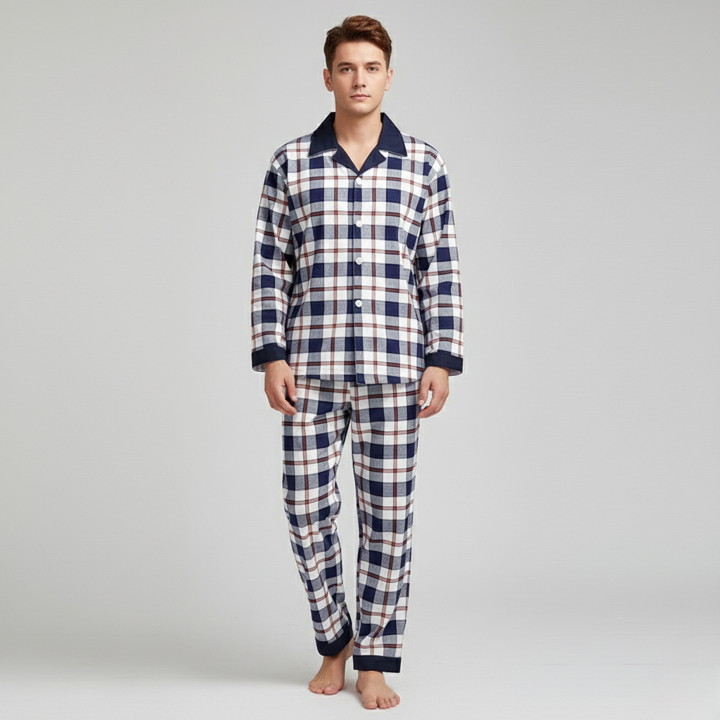 Pyjama Carreaux Homme – Ensemble Confortable et Intemporel