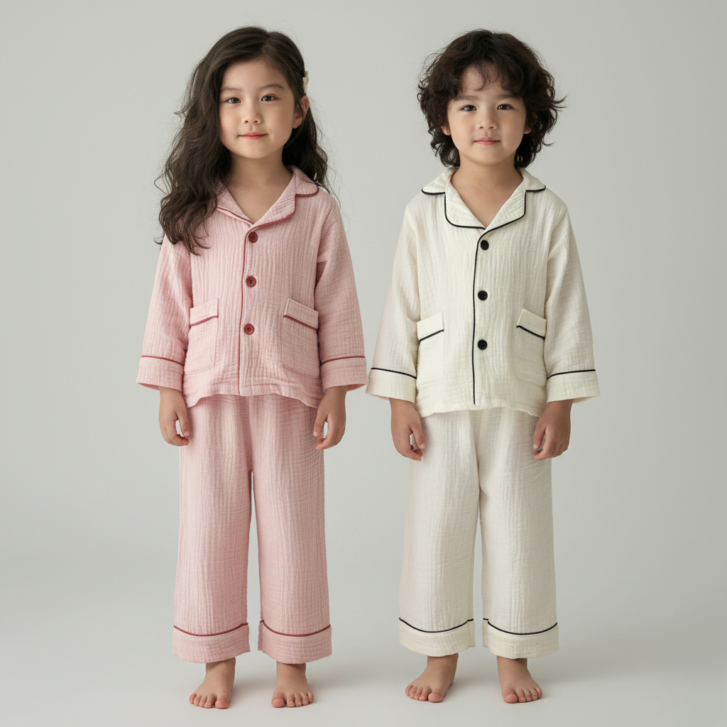 Pyjama Chic Enfant – Ensemble Élégant et Confortable