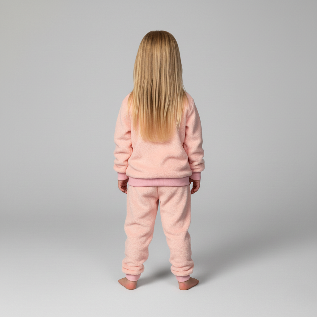 Pyjama Chat Enfant – Ensemble Polaire Doux et Chaud avec Motif Mignon