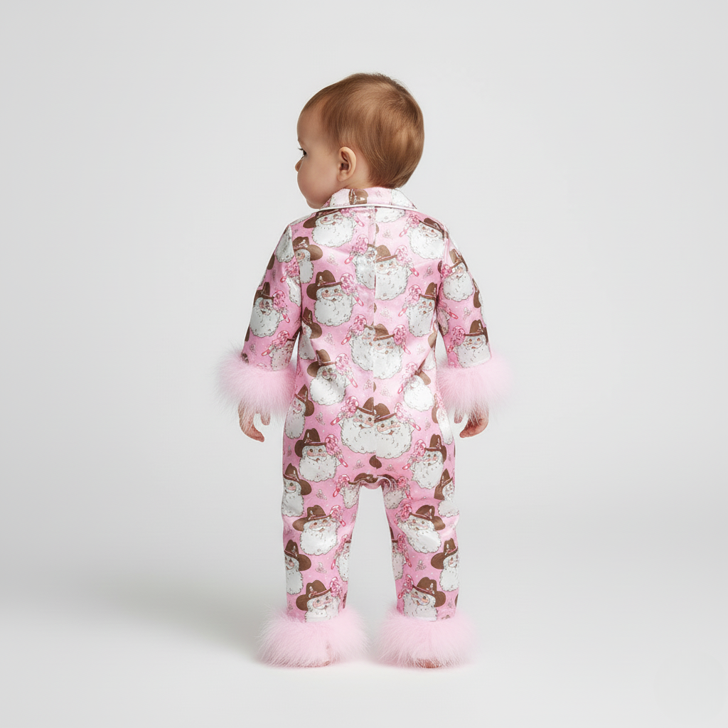 Pyjama Bébé Noël – Ensemble Festif avec Motifs d’Hiver
