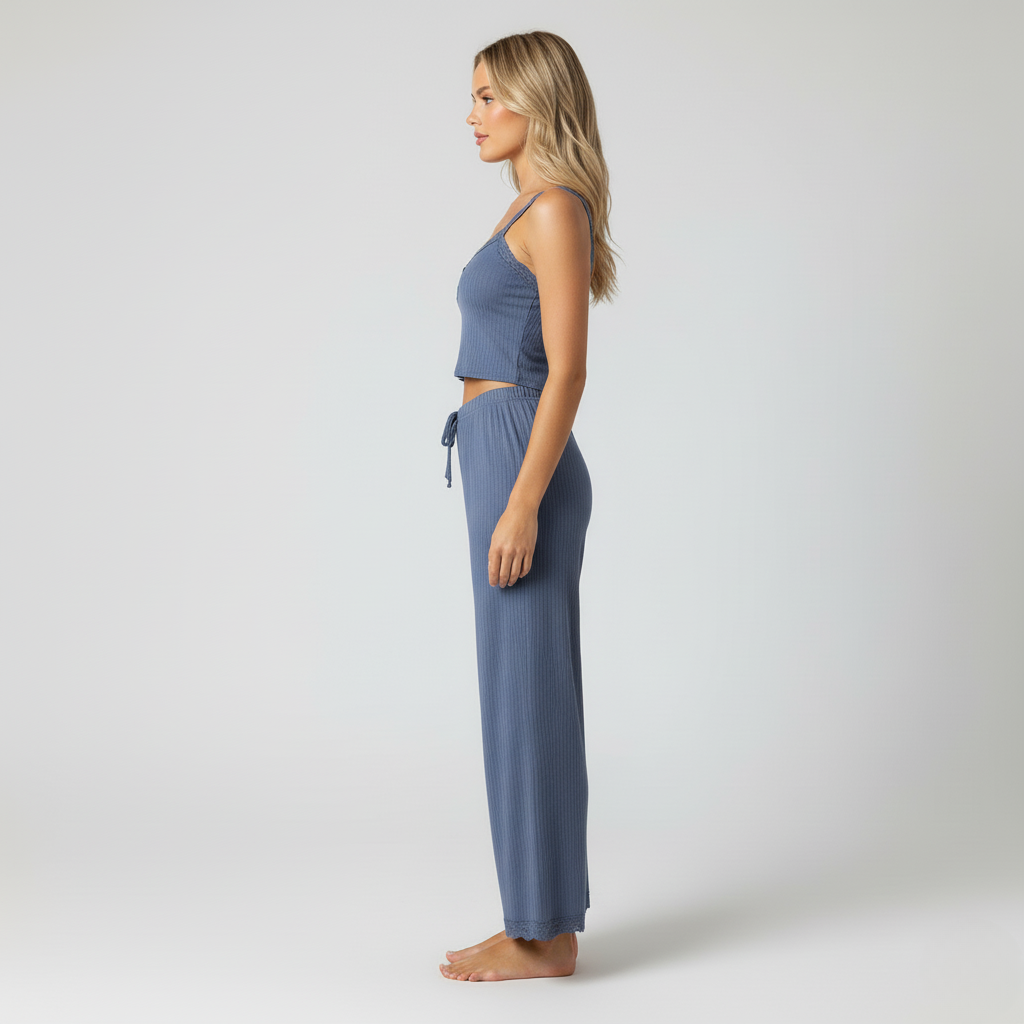 Pyjama Femme Bretelles – Ensemble Débardeur & Pantalon Confort