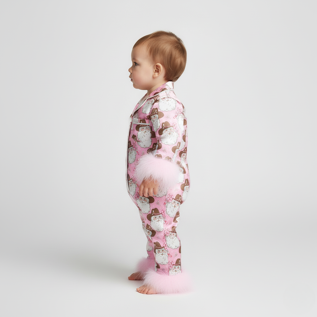 Pyjama Bébé Noël – Ensemble Festif avec Motifs d’Hiver