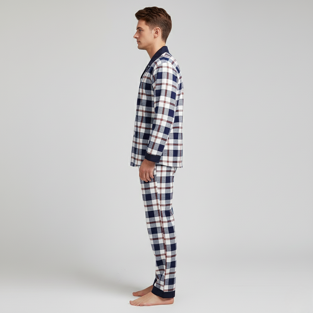 Pyjama Carreaux Homme – Ensemble Confortable et Intemporel