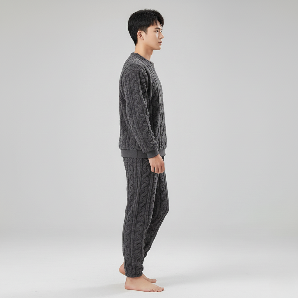 Pyjama Pilou Pilou Homme – Ensemble Polaire Doux et Chaud pour l’Hiver