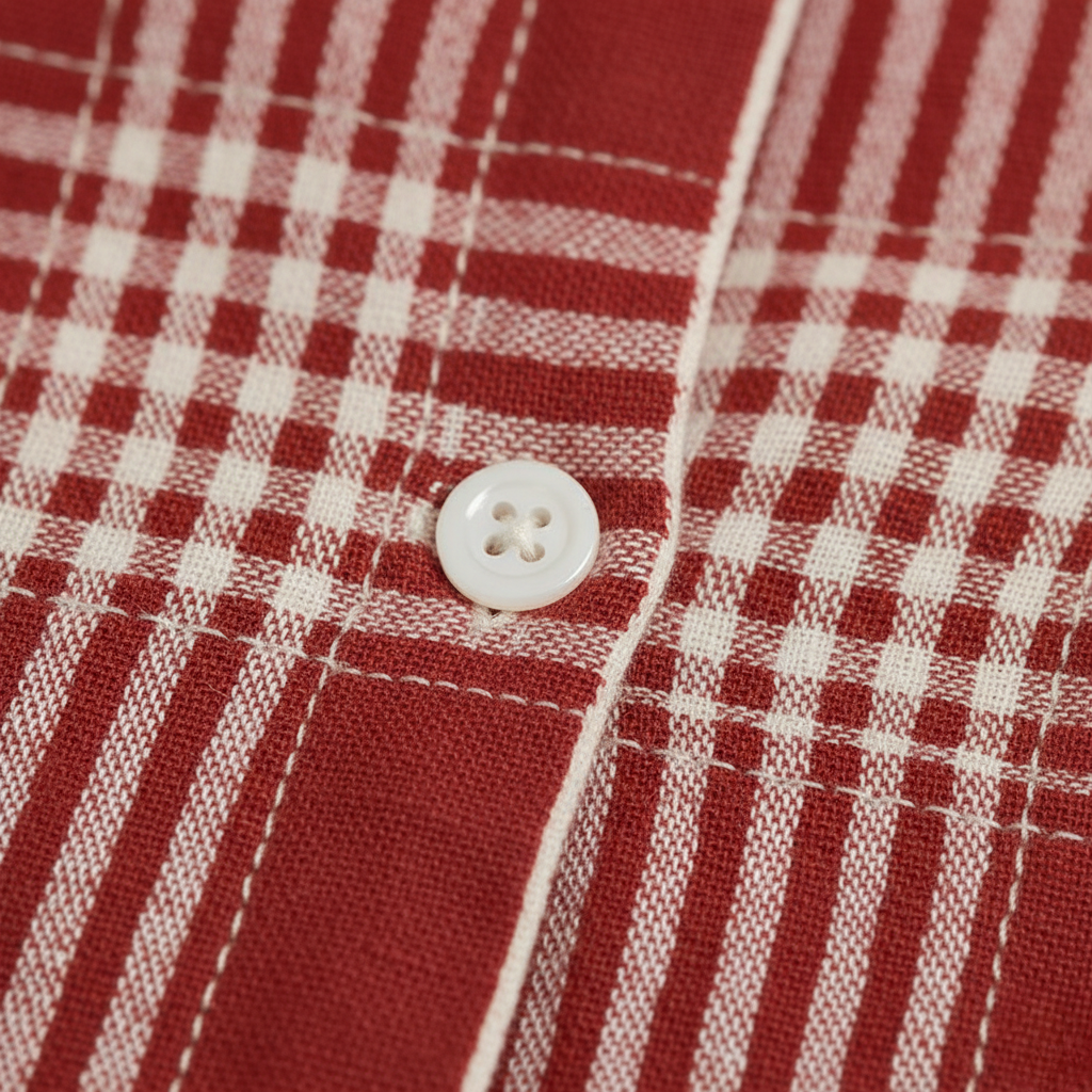 Pyjama Unisexe Carreaux – Ensemble Rouge à Carreaux Manches Longues & Pantalon