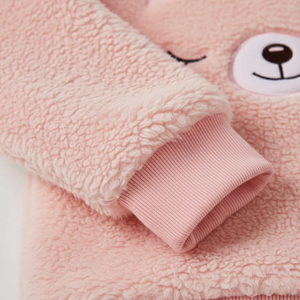 Pyjama Chat Enfant – Ensemble Polaire Doux et Chaud avec Motif Mignon