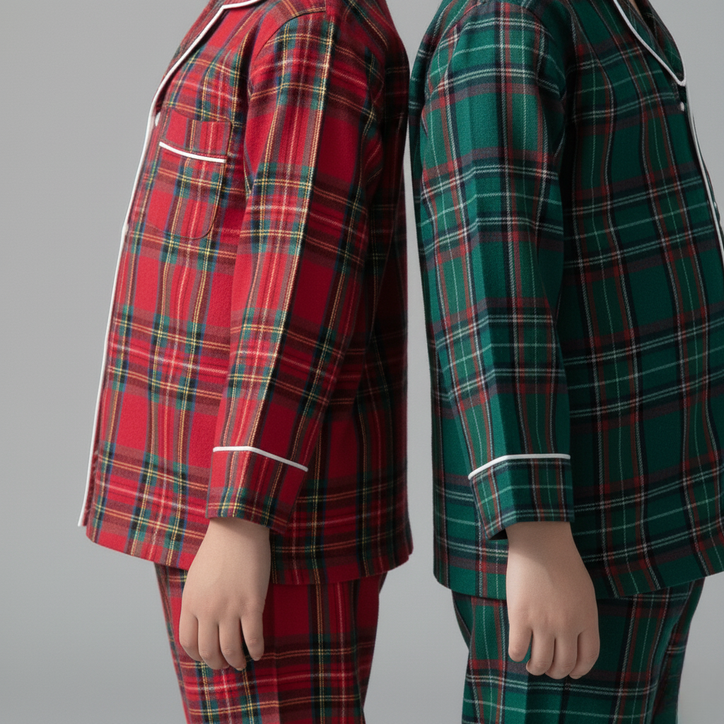 Pyjama Carreaux Enfant – Ensemble Classique Confortable