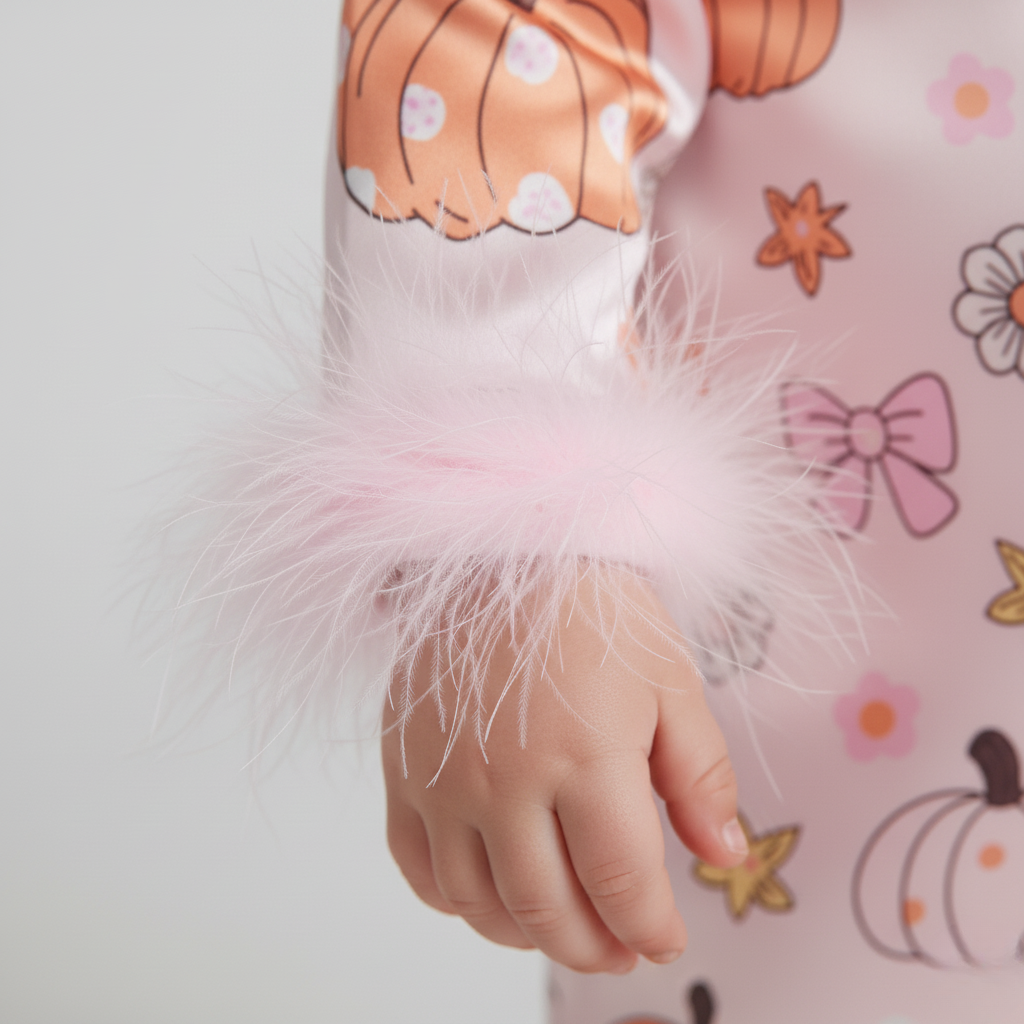 Pyjama Bébé Halloween – Ensemble Festif Citrouille avec Détails Doux