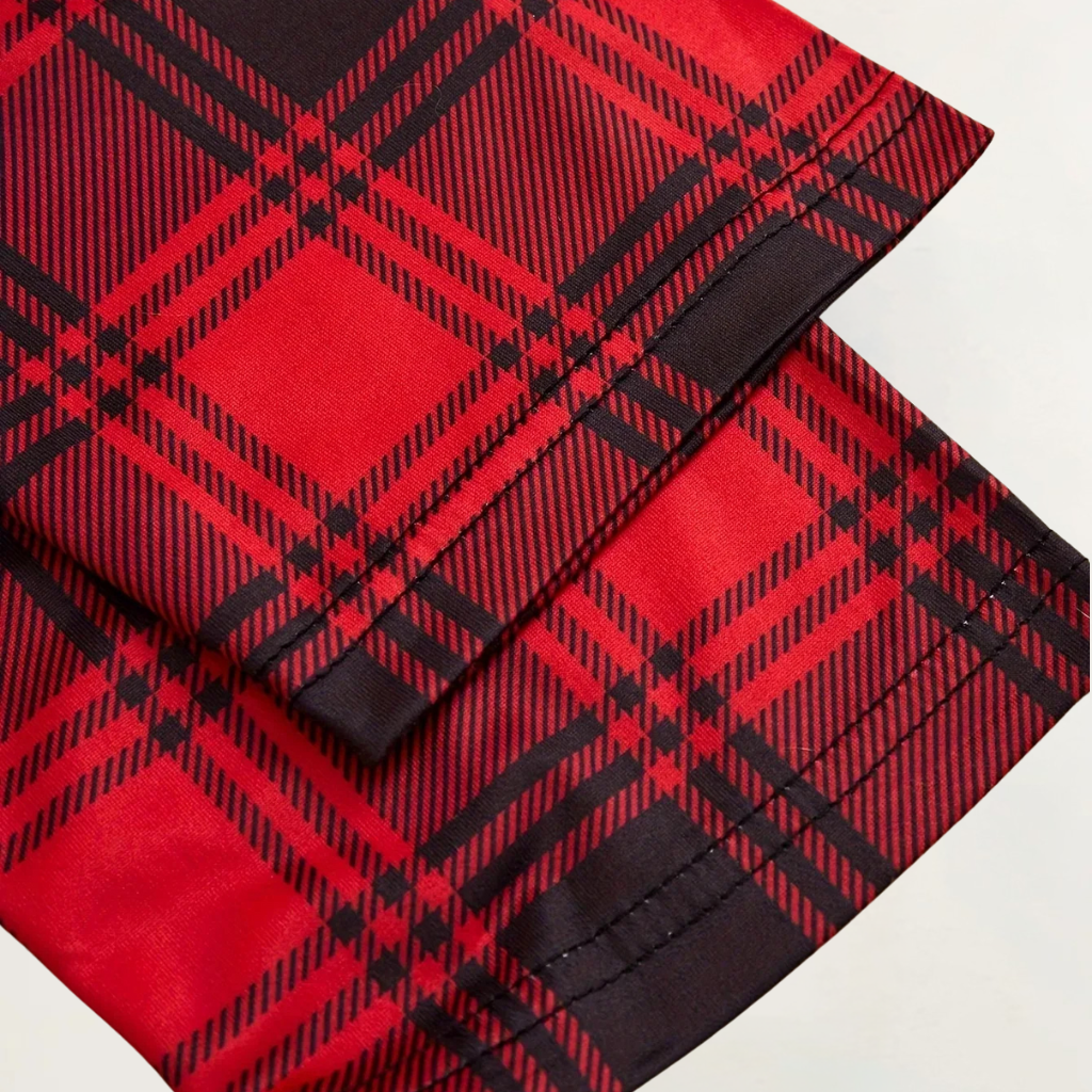 Pyjama Femme 3 Pièces Noël – Ensemble de Noël à Carreaux