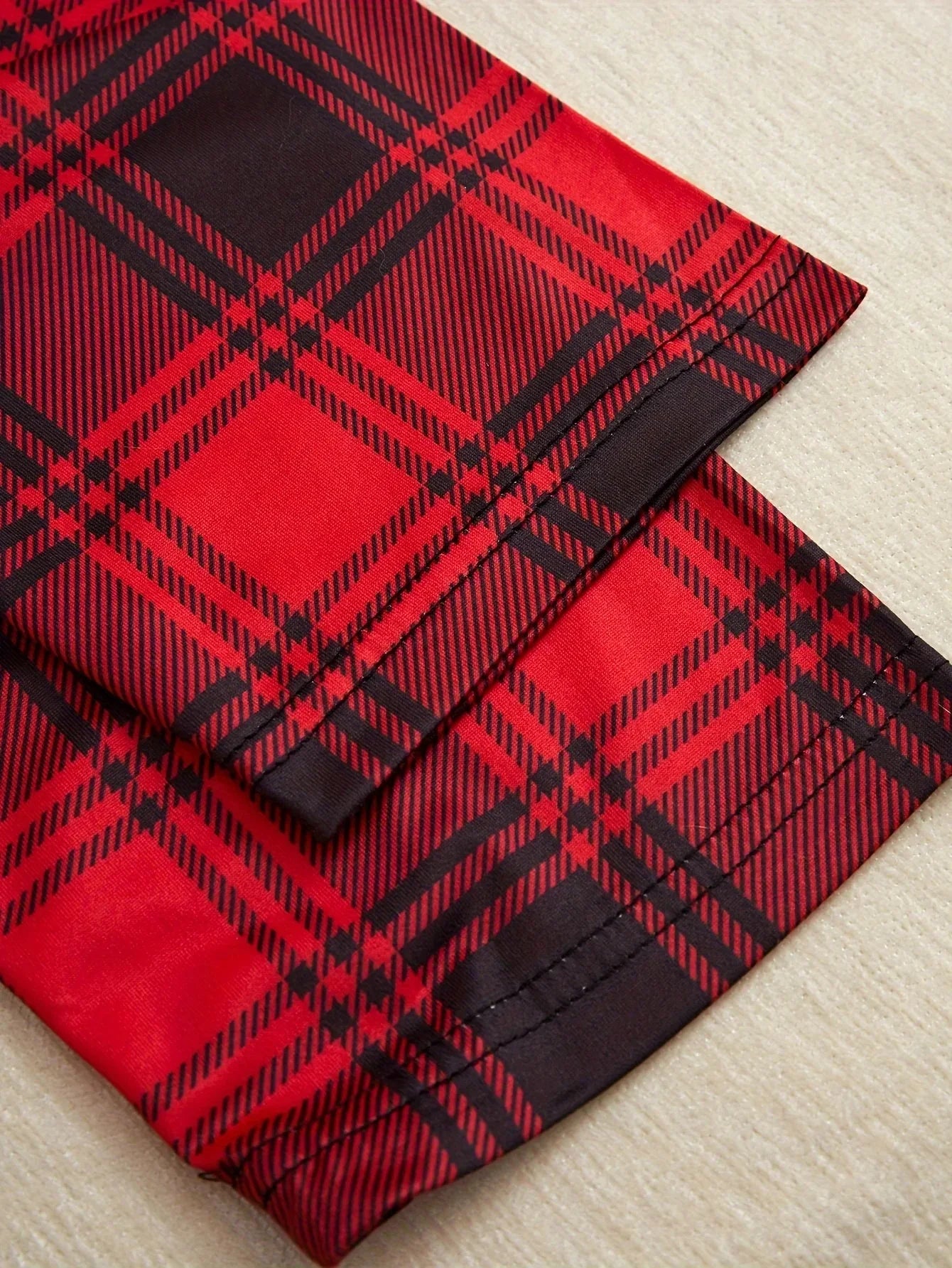 Pyjama Femme Hiver Polaire – Ensemble Chaud et Doux à Carreaux