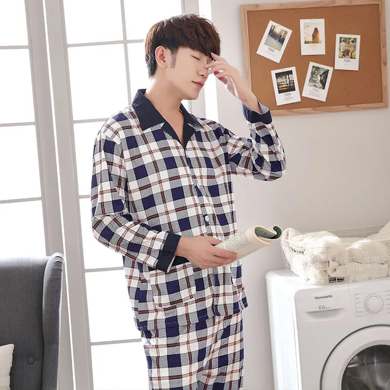 Pyjama Carreaux Homme – Ensemble Confortable et Intemporel