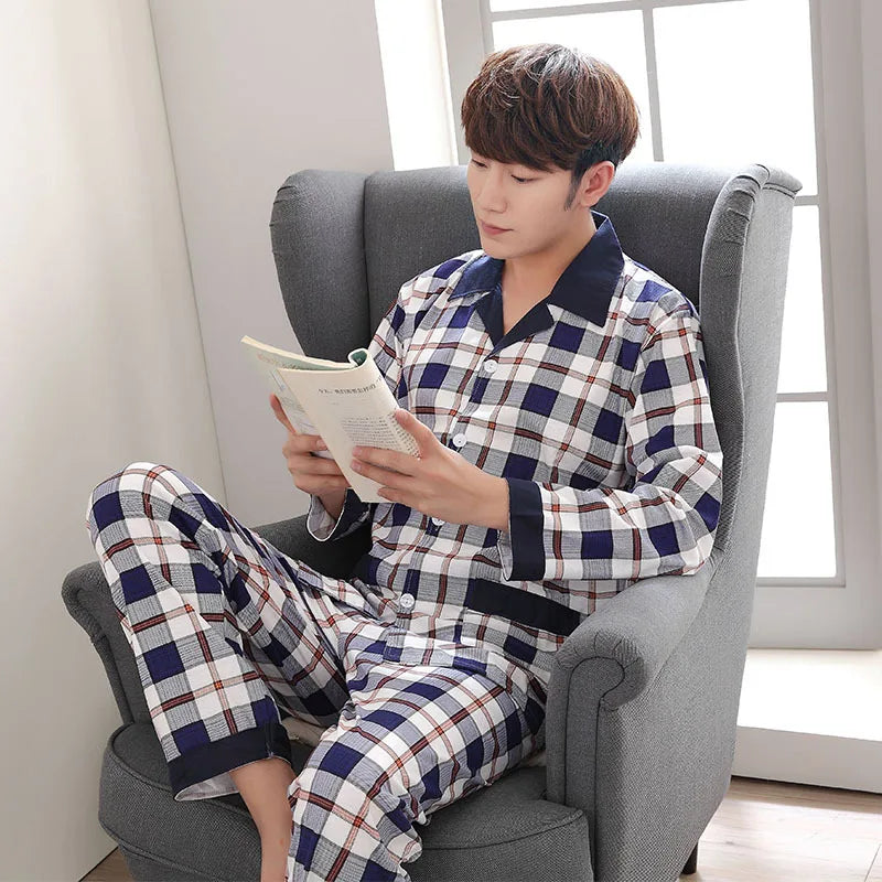 Pyjama Carreaux Homme – Ensemble Confortable et Intemporel