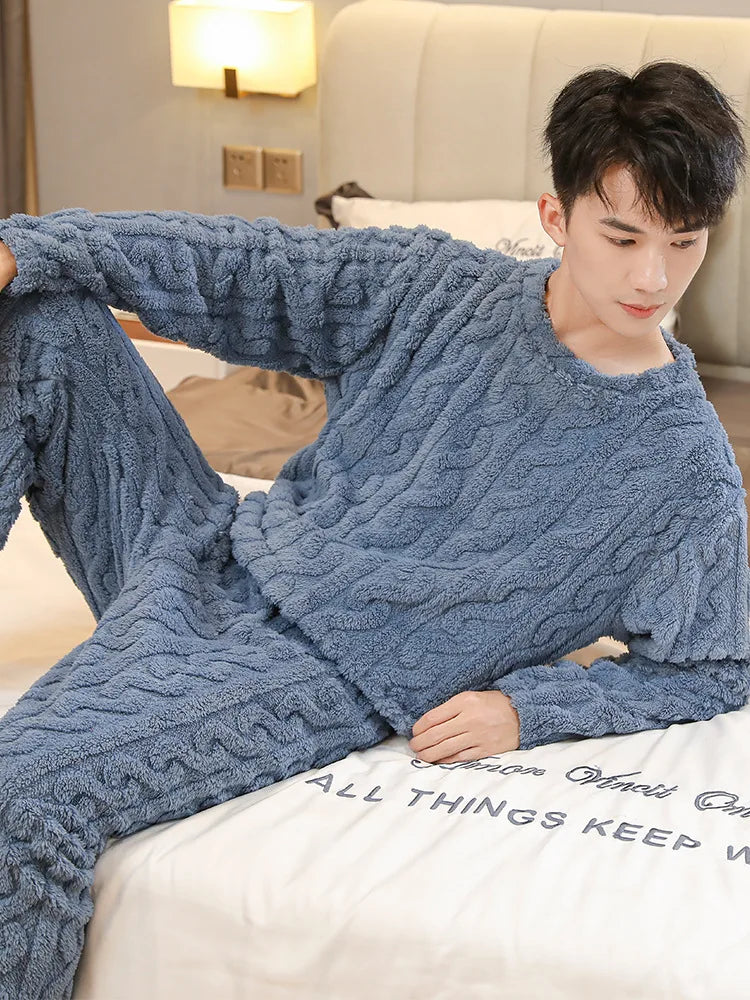 Pyjama Pilou Pilou Homme – Ensemble Polaire Doux et Chaud pour l’Hiver