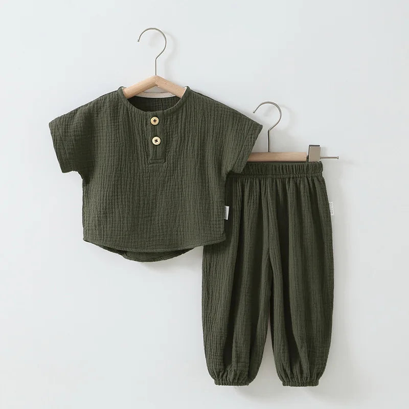 Pyjama Bébé Été – Ensemble Coton Léger Unisexe