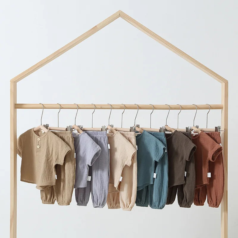Pyjama Bébé Été – Ensemble Coton Léger Unisexe