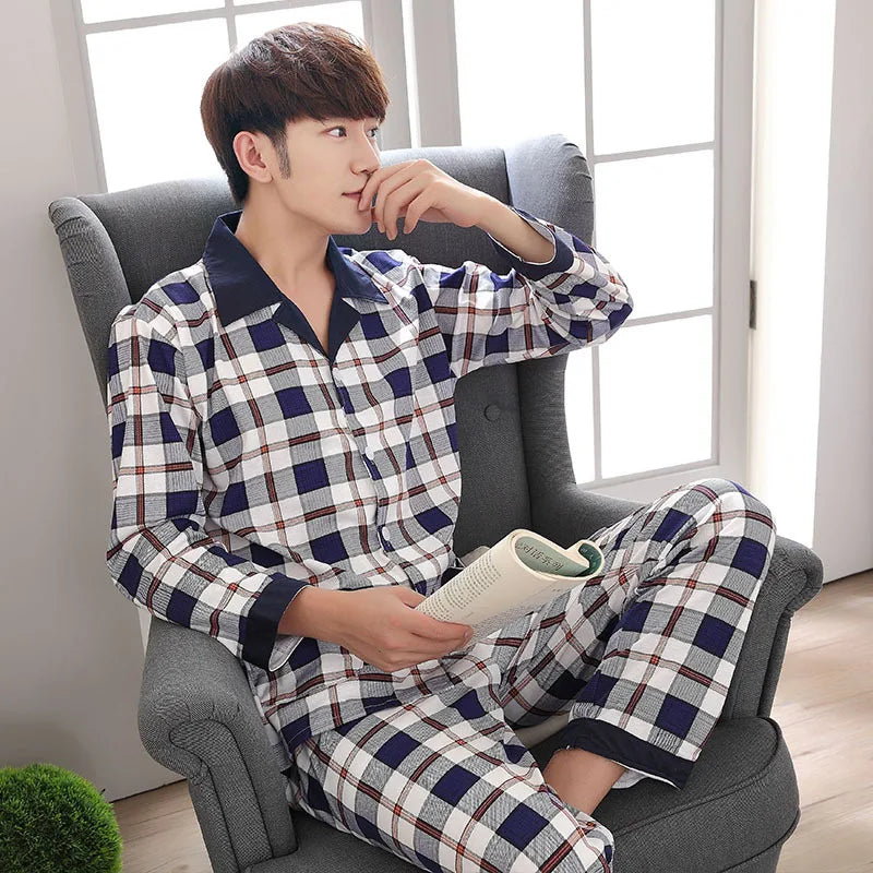 Pyjama Carreaux Homme – Ensemble Confortable et Intemporel