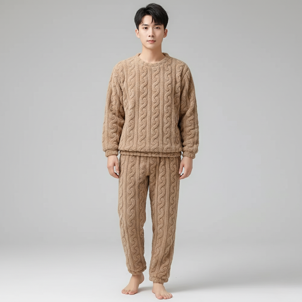 Pyjama Pilou Pilou Homme – Ensemble Polaire Doux et Chaud pour l’Hiver