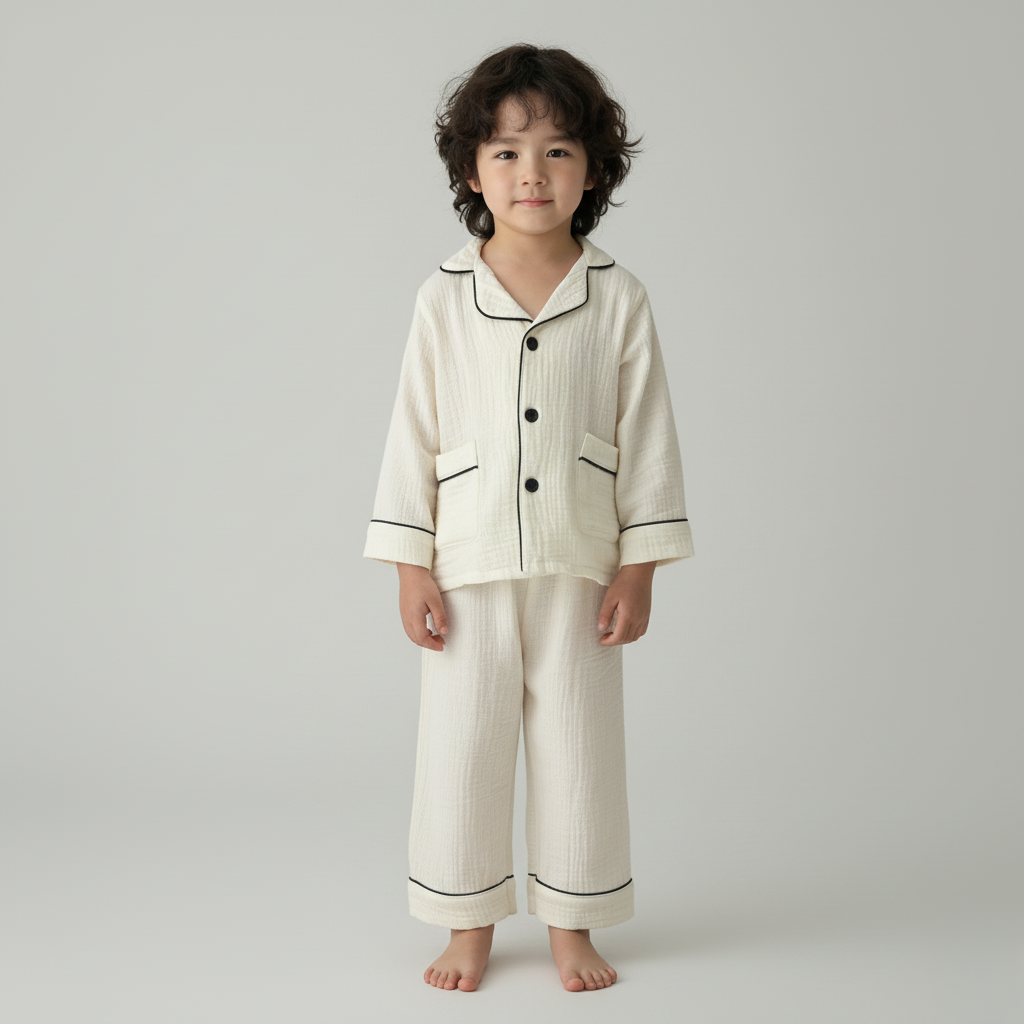 Pyjama Chic Enfant – Ensemble Élégant et Confortable