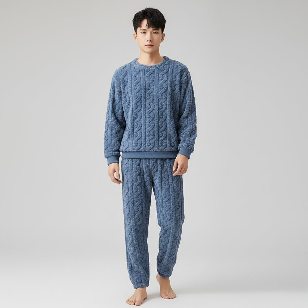 Pyjama Pilou Pilou Homme – Ensemble Polaire Doux et Chaud pour l’Hiver