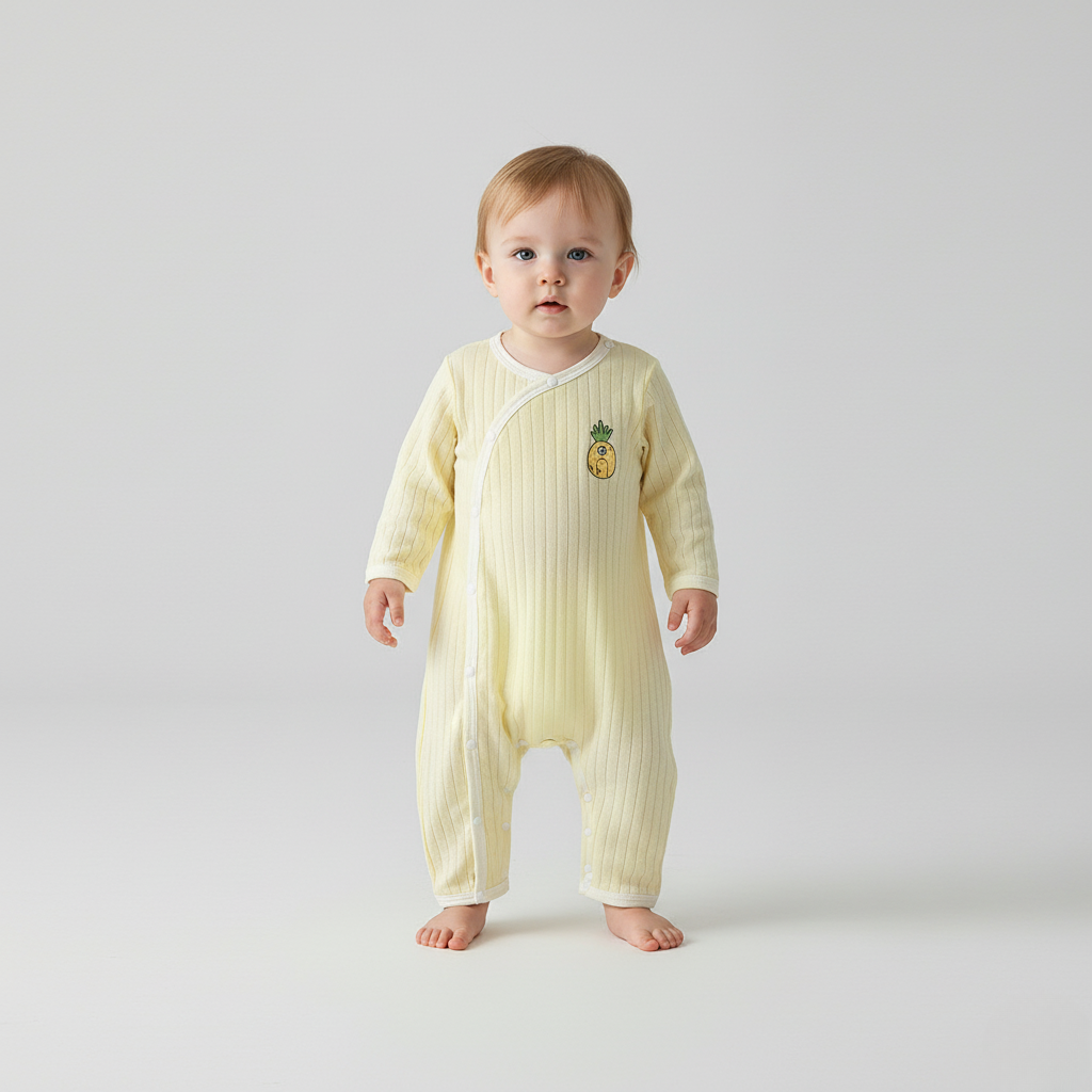 Pyjama Bébé Coton – Grenouillère Douce et Respirante